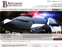 Tablet Screenshot of bullmanlawgroup.com